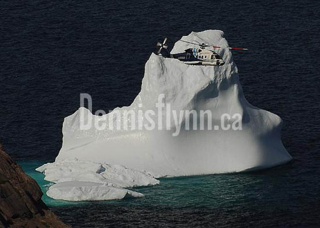 Cougar Helicopter Iceberg